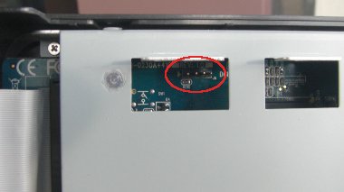 Serial port header